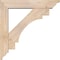 Ekena Millwork Merced Traditional Smooth Bracket w/ Offset Brace, Douglas Fir, 5 1/2"W x 26"D x 26"H BKT0604X26X26MRC01SDF - alternate 2